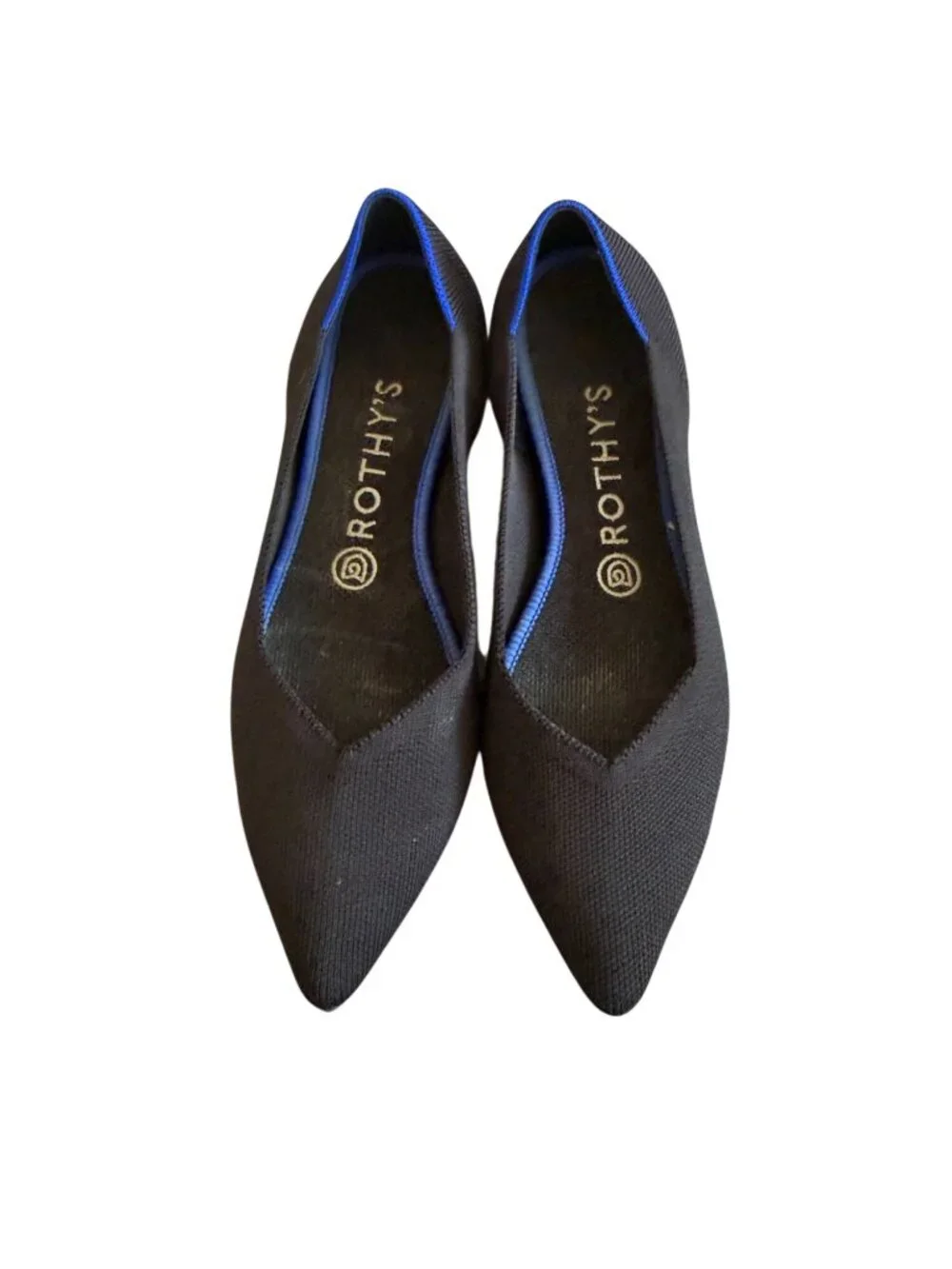 ROTHYS Women’s Black Pointed Toe Flats Size 8.5